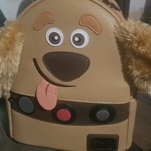 Loungefly Tan Puppy Face Mini Backpack with Fur Ears